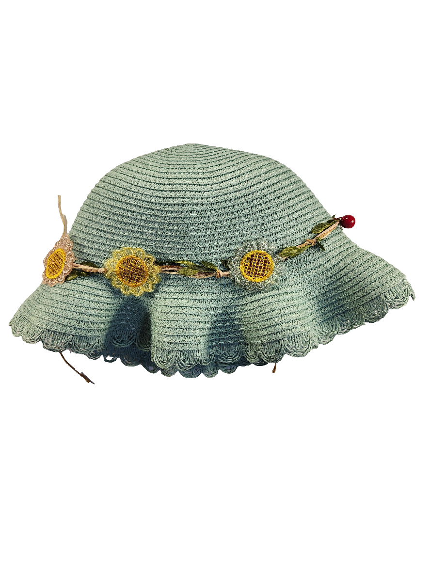 Sun hat blue with matching bag