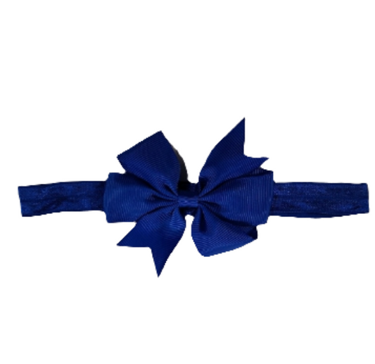 Royal blue bow