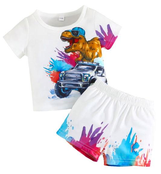 T-Rex t-shirt and short set