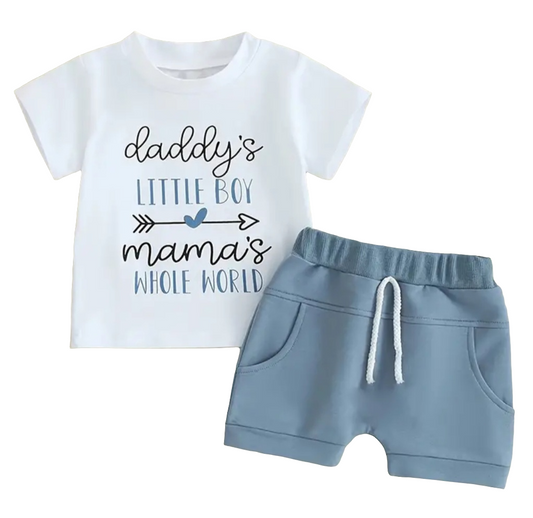 Cooper t-shirt and short set