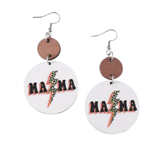 Mama lightening earrings